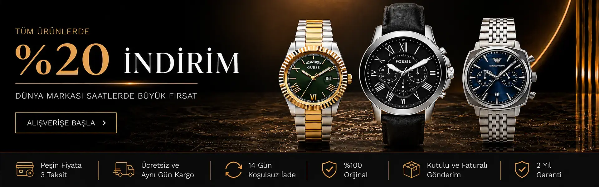 %20 İNDİRİM ERKEK SAAT