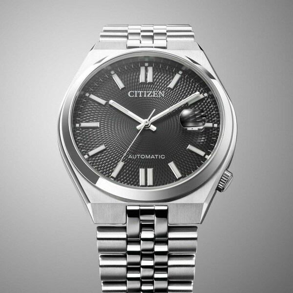 Citizen Tsuyosa NK0020-55E Gümüş-Siyah Erkek Kol Saati - 5