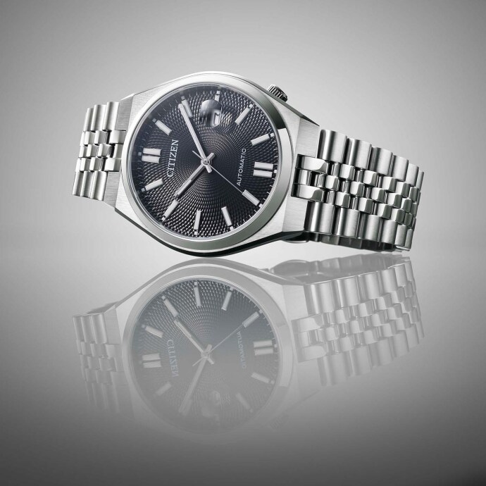 Citizen Tsuyosa NK0020-55E Gümüş-Siyah Erkek Kol Saati - 6