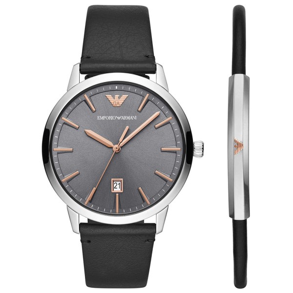 Emporio Armani AR80026 Erkek Set Kol Saati ve Bileklik - 1