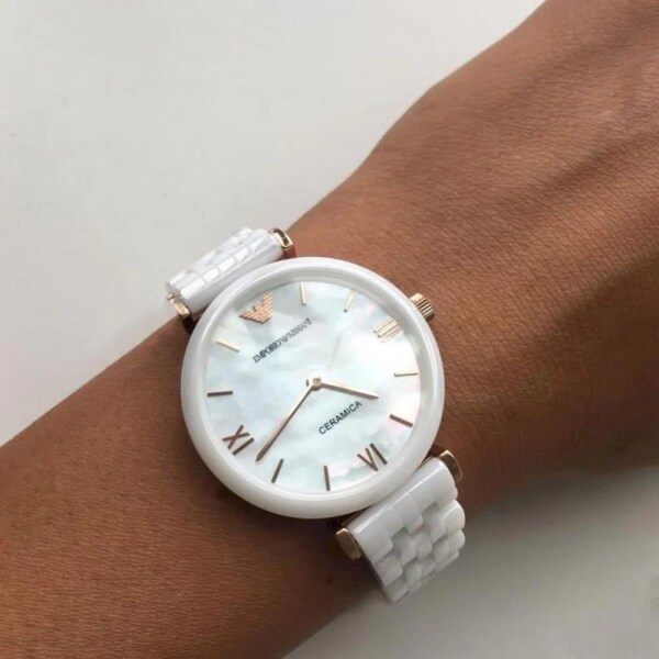 Emporio Armani Ceramica AR1486 Kadın Kol Saati - 3