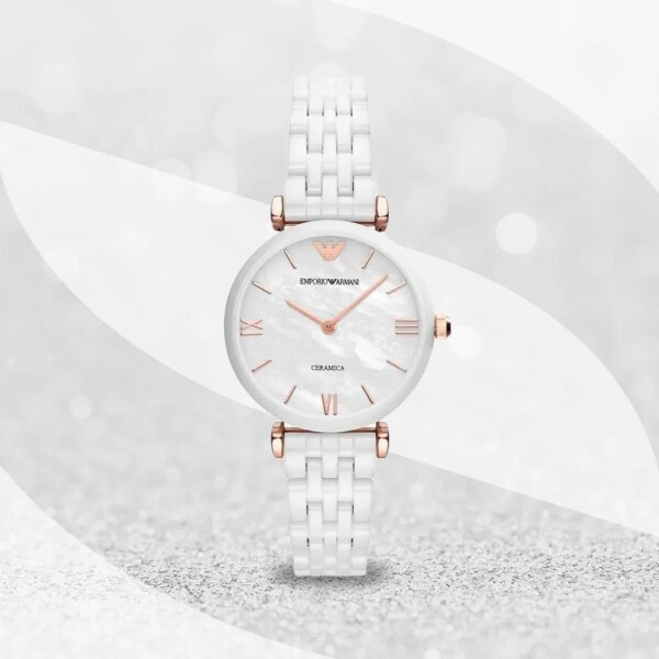 Emporio Armani Ceramica AR1486 Kadın Kol Saati - 4