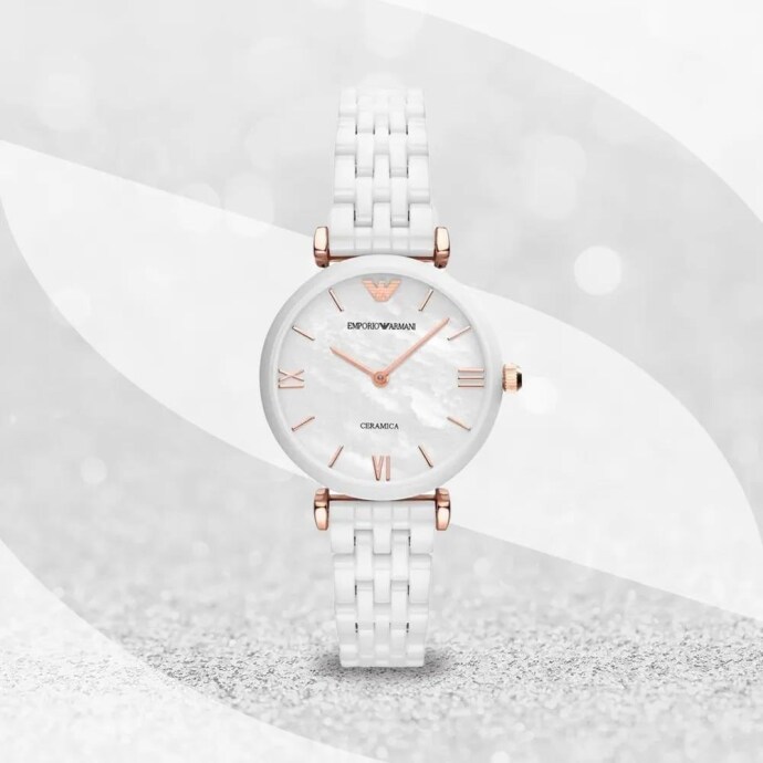 Emporio Armani Ceramica AR1486 Kadın Kol Saati - 4