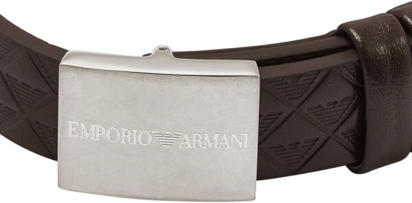 Emporio Armani Erkek Gümüş Deri Bileklik, EGS3135040, Tek Beden, Deri, Taşsız - 3