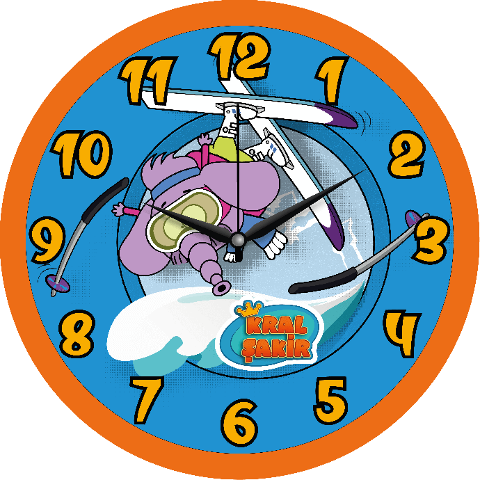 MiniFlak Lisanslı Kral Şakir KS2511 Duvar Saati - 1