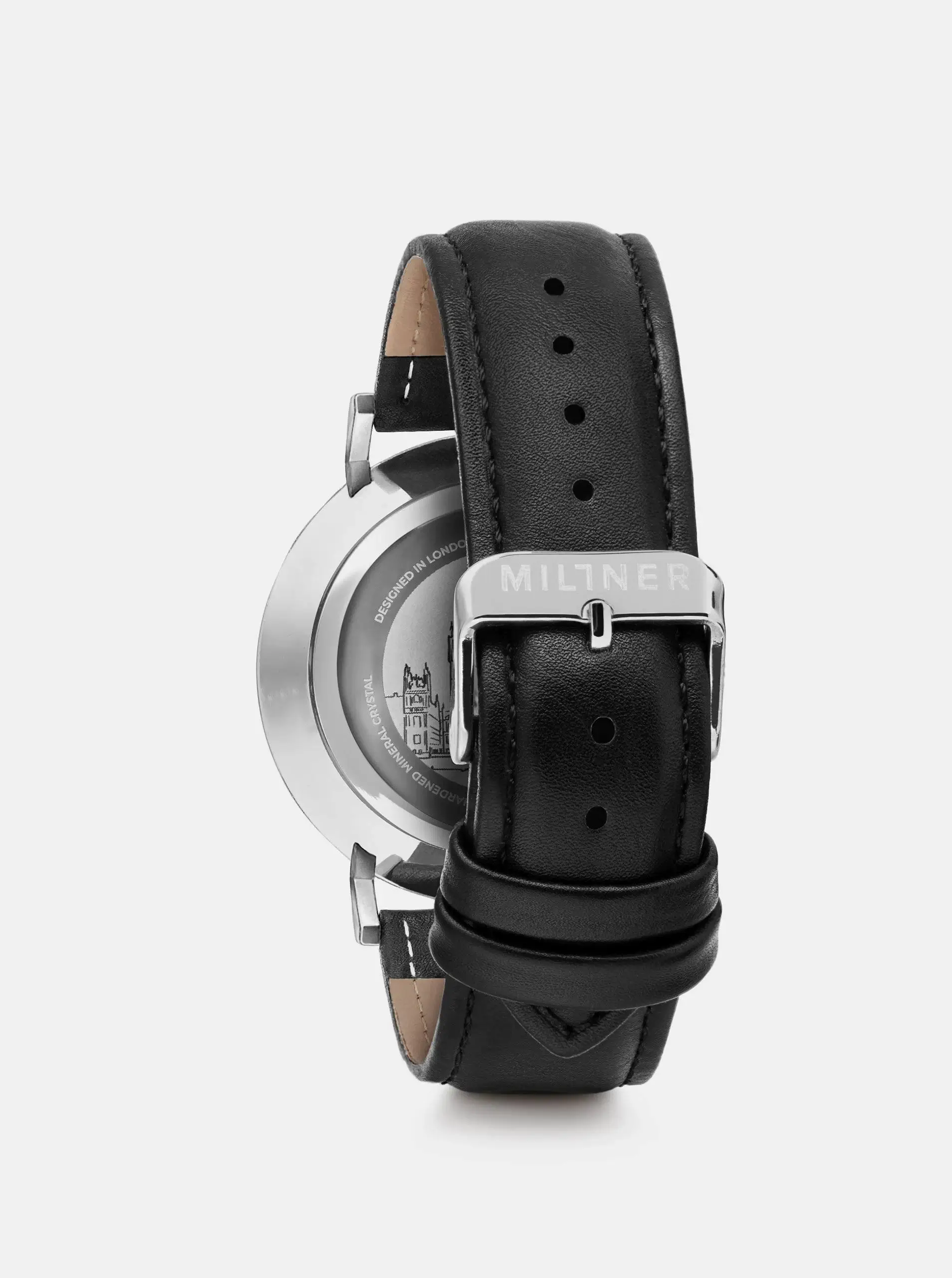 Millner Hall?eld Kol Saati Silver Black 39 mm - 2