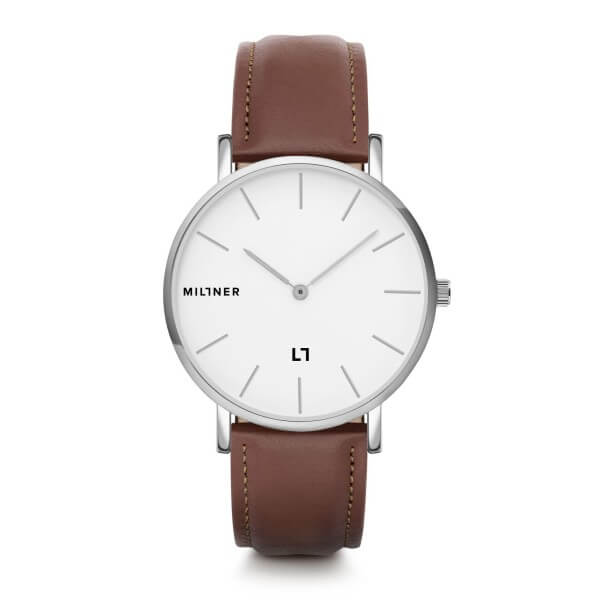 Millner Hall?eld Kol Saati Silver Brown 39 mm - 1