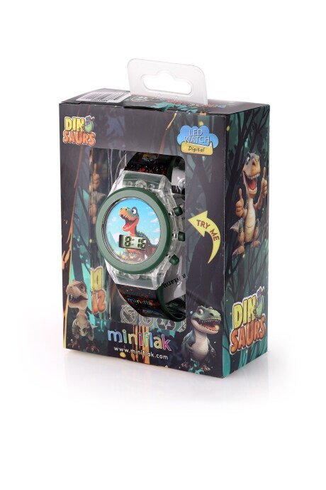 Miniflak Dinozor MFD7001 Işıklı Çocuk Saati - 2