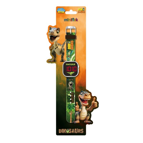 Miniflak Dinozor MFD8001 Square Led Çocuk Saati - 2