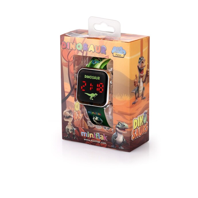 Miniflak Dinozor MFD8001 Square Led Çocuk Saati - 3