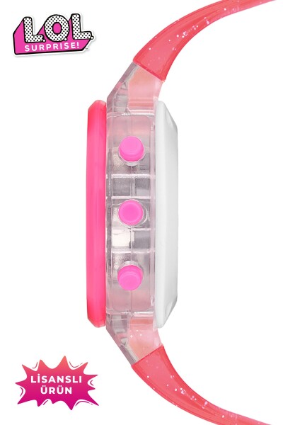 MiniFlak Lisanslı L.O.L. SURPRISE! LOL7210 Pembe Işıklı Kız Çocuk Kol Saati - 3
