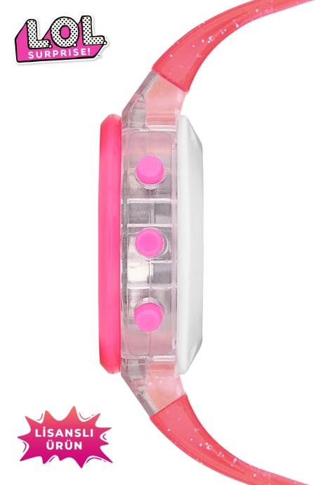 MiniFlak Lisanslı L.O.L. SURPRISE! LOL7210 Pembe Işıklı Kız Çocuk Kol Saati - 3