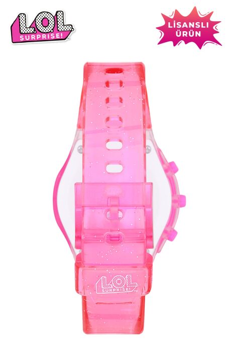 MiniFlak Lisanslı L.O.L. SURPRISE! LOL7210 Pembe Işıklı Kız Çocuk Kol Saati - 4