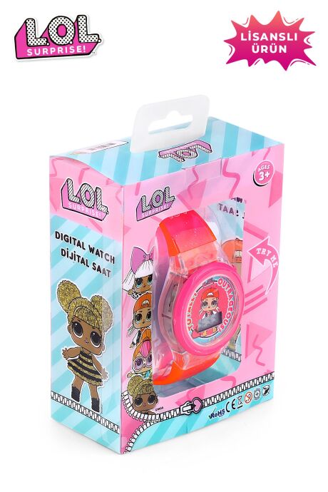 MiniFlak Lisanslı L.O.L. SURPRISE! LOL7210 Pembe Işıklı Kız Çocuk Kol Saati - 5