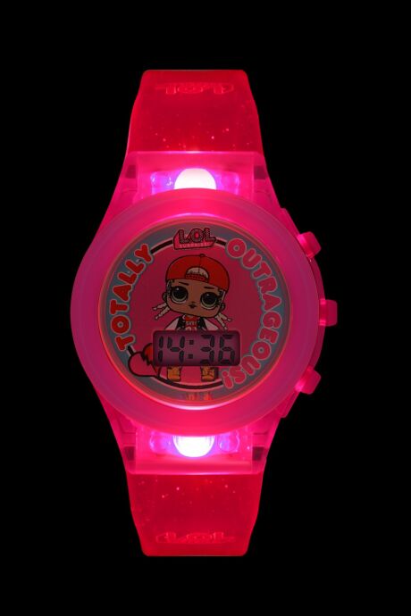 MiniFlak Lisanslı L.O.L. SURPRISE! LOL7210 Pembe Işıklı Kız Çocuk Kol Saati - 8