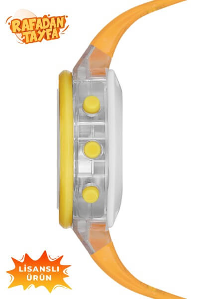 MiniFlak Lisanslı Rafadan Tayfa RF7210 Sarı Işıklı Çocuk Kol Saati