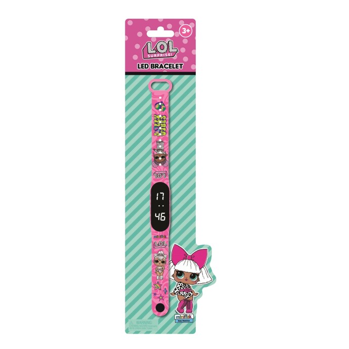 Miniflak LOL Surprise! Lisanslı LOL6001 Pembe Bileklik Led Çocuk Saati - 1
