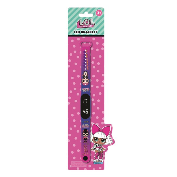 Miniflak LOL Surprise! Lisanslı LOL6003 Pembe Mavi Bileklik Led Çocuk Saati - 1