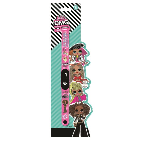 Miniflak LOL Surprise! Lisanslı OMG6002 Pembe Bileklik Led Çocuk Saati - 1