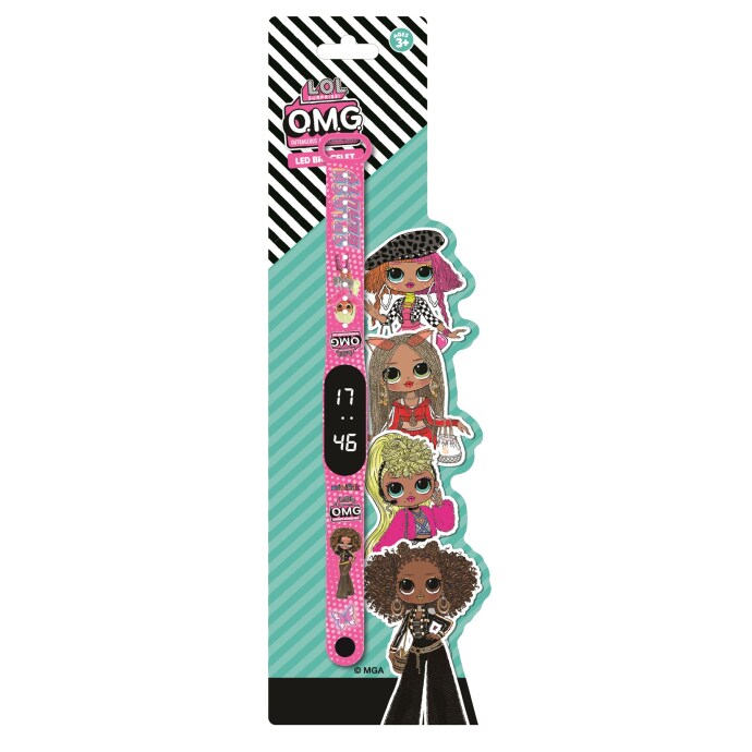 Miniflak LOL Surprise! Lisanslı OMG6002 Pembe Bileklik Led Çocuk Saati - 1