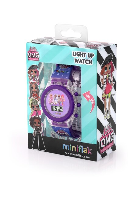 Miniflak LOL Surprise! Lisanslı OMG7001 Mor Işıklı Çocuk Saati - 2
