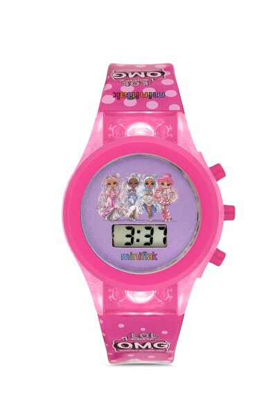 Miniflak LOL Surprise! Lisanslı OMG7002 Pembe Işıklı Çocuk Saati - 1