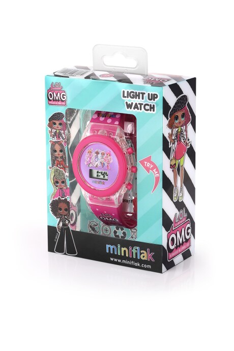 Miniflak LOL Surprise! Lisanslı OMG7002 Pembe Işıklı Çocuk Saati - 2