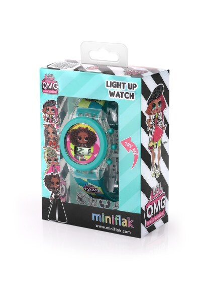 Miniflak LOL Surprise! Lisanslı OMG7003 Turkuaz Işıklı Çocuk Saati - 2
