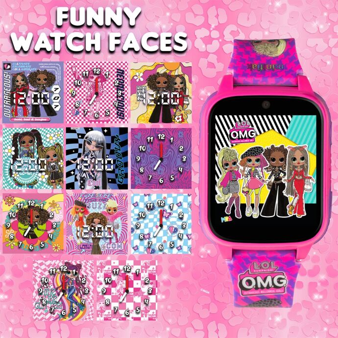 MiniFlak L.O.L Surprise! LOL011OMG Pembe Kamera Bluetoothlu 26Oyunlu Çocuk Saati(Takip Özelliği Yok) - 2