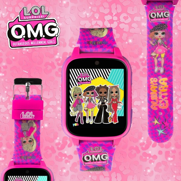 MiniFlak L.O.L Surprise! LOL011OMG Pembe Kamera Bluetoothlu 26Oyunlu Çocuk Saati(Takip Özelliği Yok) - 4