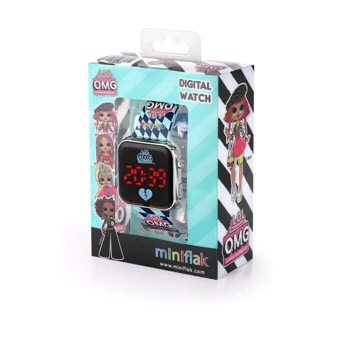 Miniflak LOL Surprise! OMG Lisanslı OMG8002 Sarı Square Led Çocuk Saati - 3