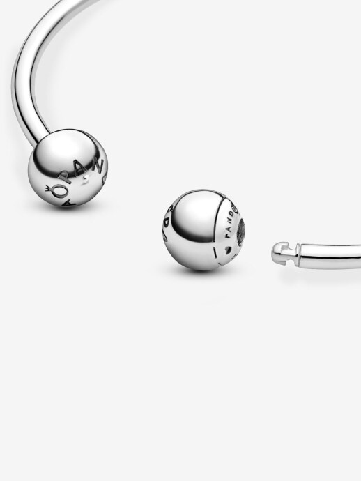 Pandora Açık Bangle Bileklik 925 ayar gümüş - 4