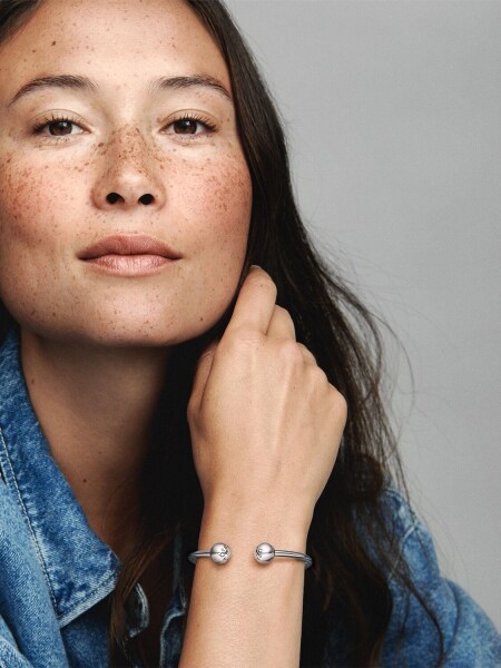Pandora Açık Bangle Bileklik 925 ayar gümüş - 5