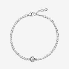 Pandora 599416C01 18cm-Işıltılı Hale Tenis Bilekliği - 3