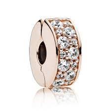Pandora 781817CZ-Şeffaf Pavé Klips Charm - 1