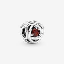 Pandora 790065C06-Kırmızı Sonsuzluk Sarmalı Charm - 1