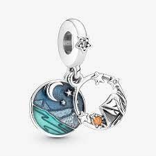 Pandora 791686C01 - Kamp ve Gece Gökyüzü Çift Sallantılı Charm - 5