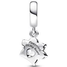 Pandora 792247C01-Işıltılı Pati İzi Sallantılı Charm - 2