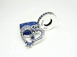 Pandora 792356C01 - Kayan Yıldız Kalp Çift Sallantılı Charm - 3