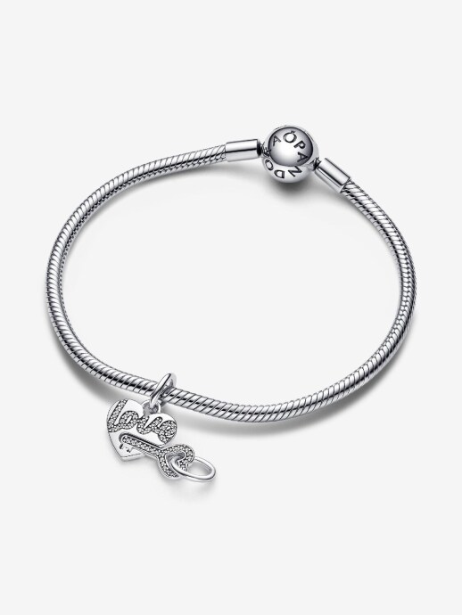 Pandora Ayrılabilir Kalp ve Anahtar Sallantılı Charm 925 ayar gümüş - 3
