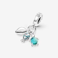 Pandora Balık,Deniz Kaplumbağası ve Deniz Kabuğu Üçlü Sallantılı Charm 791697C01 - 5