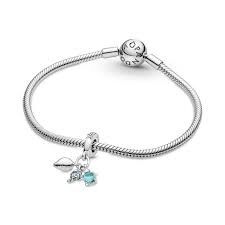 Pandora Balık,Deniz Kaplumbağası ve Deniz Kabuğu Üçlü Sallantılı Charm 791697C01 - 8