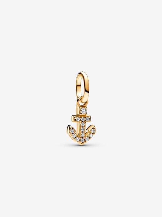 Pandora Çapa Mini Sallantılı Charm 14 ayar altın kaplama - 1