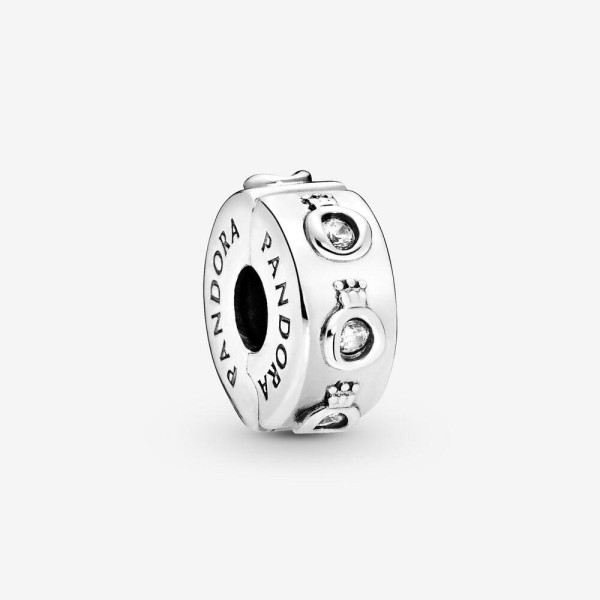 Pandora Parıltılı Taç Klipsli Charm 798326CZ - 6