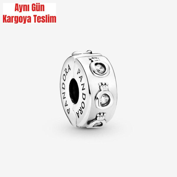 Pandora Parıltılı Taç Klipsli Charm 798326CZ - 7