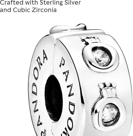 Pandora Parıltılı Taç Klipsli Charm 798326CZ - 3