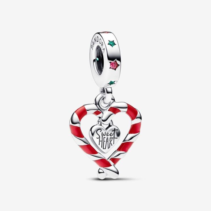Pandora Çift Kişilik Şeker Kalp Sallantılı Charm 792822C01 - 1