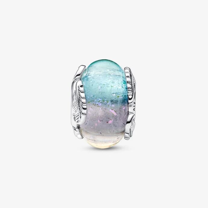 Pandora Çok Renkli Murano Camı ve Tüy Charm 792577C00 - 2