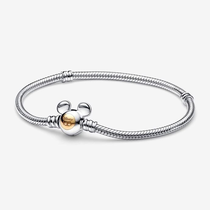 Pandora Disney 100. Yıl Dönümü Anları Yılan Zincir Bileklik 592514C00-21cm - 1