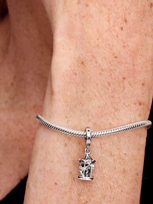 Pandora Dönen Atlı Karınca Sallantılı Charm 925 ayar gümüş - 13
